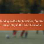 Attacking midfielder functions, Creativity, Link-up play in the 5-2-3 Formation