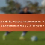 Tactical drills, Practice methodologies, Player development in the 5-2-3 Formation